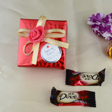 Dove德芙巧克力喜糖盒 4.5g排块 6粒金边双喜字婚庆装 喜糖果零食