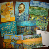 《梵高油画》B Van Gogh自画像向日葵荷兰酒馆田园装饰画芯明信片