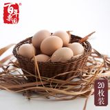 首农百年栗园 有机柴鸡蛋20枚 散养土鸡蛋 有机认证 黄儿大蛋香