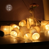LED创意麻布灯串卧室房间布置装饰灯新奇小彩灯闪灯串灯小挂灯