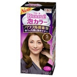 KAO花王Blaune泡沫染发剂遮盖白发专用日本泡泡黑色光泽度染发膏