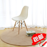 【天天特价】恒瑞丝圆形纯色珊瑚绒地毯 吊椅毯 电脑椅毯  可定制