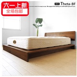简约现代 全实木橡木 床双人床1.5/1.8米加宽小户型家具欧式婚床