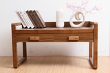 厂家直销简约简易新中式小书桌 现代橡木写字台 创意烤漆副桌6504