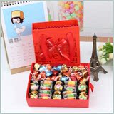 包邮好时之吻KISSES巧克力+韩国许愿瓶糖果+水果切片礼盒创意礼物