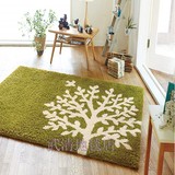 绿色环保智慧树欧式现代儿童可爱家居地毯满铺卧室客厅茶几垫树叶