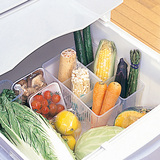 日本进口冰箱收纳盒 厨房置物盒冷藏收纳格储物盒 塑料抽屉储藏盒