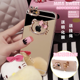 卡通兔毛iPhone6plus手机壳新款镜面苹果6spuls硅胶套保护壳5.5潮