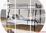 上下床双层床铁架床欧式子母床成人高低床组合上下铺白色儿童床架
