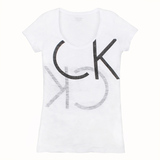 2016新款Calvin Klein正品代购女装 春夏CK字母圆领短袖休闲T恤女