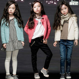 韩国女童2016春秋装外套毛衣开衫针织衫中大童纯棉毛线衣宝宝外套