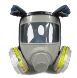 高坚全面罩防毒面具防尘面罩面具0601A七件套 防有机酸性气体氨气