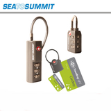 澳洲sea to summit防盗钥匙密码锁拉杆箱钢缆锌合金TSA海关锁正品