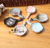 日式陶瓷创意餐具 8色带筷子架味碟 酱菜碟 笔架+毛笔墨汁碟