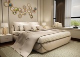 现代简约布艺床宜家风格布床 时尚个性软包床1.5m1.8米双人床