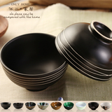 个性创意复古中日韩式餐具 陶瓷碗 米饭碗汤碗碟 酒店餐厅家用