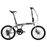 java折叠自行车20寸铝合金碟刹自行车折叠车轻便7变速佳沃单车TT