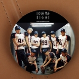 exo 专辑 love me right 集体款圆徽章胸章同款周边 HZ1626