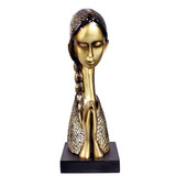 欧式祈祷少女美女人物雕塑摆件 工艺品家居装饰办公室创意礼物