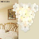 LED田园卧室床头壁灯创意温馨浪漫现代简约客厅卧室餐厅床头壁灯