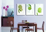 现代简约餐厅水果装饰画 清新水果无框画 挂画 墙壁画 单幅拼套