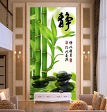 3D无缝壁画竹林传统字画背景墙玄关客厅餐厅墙壁纸墙纸布