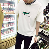 2016夏季半袖潮牌校园情侣款日系中袖韩版男女装短袖T恤3