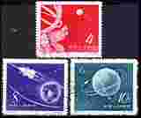 中国邮票特25苏联人造地球卫星雕版邮票3全盖销上品有多套戳不同