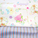 小象花园AB版 纯棉斜纹布料 宝宝布 全棉床品布料 婴儿床单被罩布