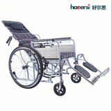 轮椅带坐便老人残疾人折叠轻便手推车 全躺半躺四轮代步车轮椅