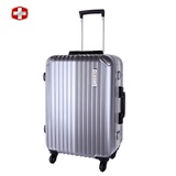瑞士军刀旅行箱女行李箱登机箱纯PC铝框拉杆箱22寸16寸韩国学生潮