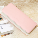 特价新款 2016女士钱包 长款拉链日韩版学生时尚手机粉色迷你皮夹