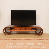 电视柜客厅电视柜 实木中式卷头几 三斗卧室矮电视柜 特价促销