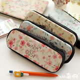 ZAA杂啊 小野碎花系列 韩国可爱铁盒拉链文具盒 铅笔盒 学生笔包