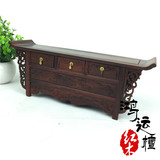 大红酸枝红木雕花翘头条案供桌仿明清微型家具工艺摆件饰品特价
