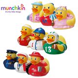 现货 美国Munchkin麦肯齐婴儿洗澡玩具 戏水游泳喷水小鸭子 3只装