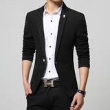 2016新款小西装男韩版修身型休闲西服男装大码 西装外套男青少年