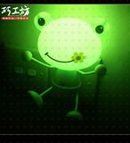 青蛙光控小夜灯插电节能创意个性可爱特色led光感应婴儿喂奶灯