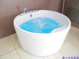 圆形独立亚克力迷你型单人冲浪按摩浴缸，1.2 1.3 1.4三个尺寸。