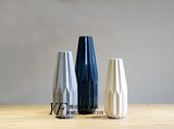 简约现代创意折纸台面花器摆件 样板间客厅餐厅办公室花瓶工艺品