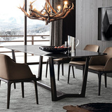 餐桌长方形实木餐桌简约现代小户型宜家饭桌子北欧餐桌椅极美家具