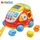 澳贝电子汽车电话玩具儿童音乐多功能电话车奥贝正品宝宝益智积木