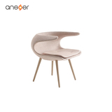 ansuner北欧 经典设计师家具 frost chair/飞手椅 实木脚沙发椅
