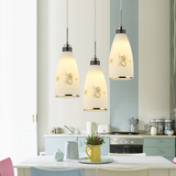 餐厅灯吊灯现代简约创意个性三头欧式客厅灯LED吧台北欧艺术灯具