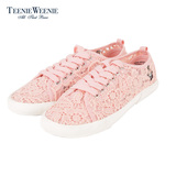 Teenie Weenie小熊专柜正品夏季蕾丝女士鞋子TTAP526B3K
