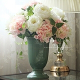 欧式牡丹花绣球花艺花瓶套装 室内客厅餐桌高档装饰花假花摆件