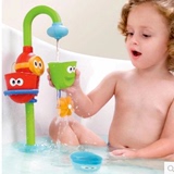 1-7岁婴儿洗澡戏水玩具宝宝电动水龙头儿童叠叠乐花洒自动喷水