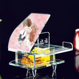 物水晶钢琴小音乐盒送女友闺蜜基友实用结婚礼品八音盒创意生日礼