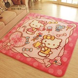 粉色卡通kt地毯儿童宝宝游戏毯爬行毯地毯厚款防滑环保可水洗