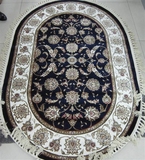 新疆和田机织丝毯  椭圆型地毯加厚 卧式客厅 PO7 加厚